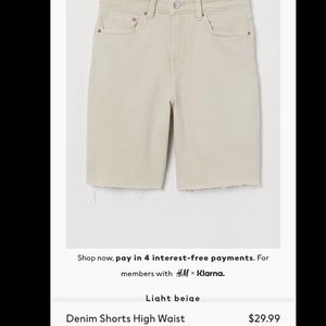 Brand new! Knee length shorts